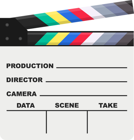 Black closed clapperboard